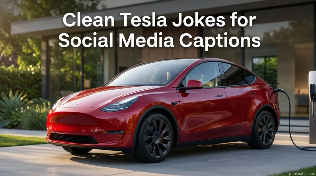 Clean Tesla Jokes for Social Media Captions