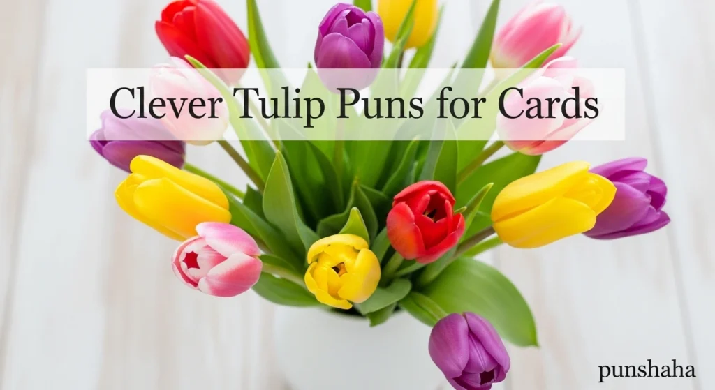 Clever Tulip Puns for Cards