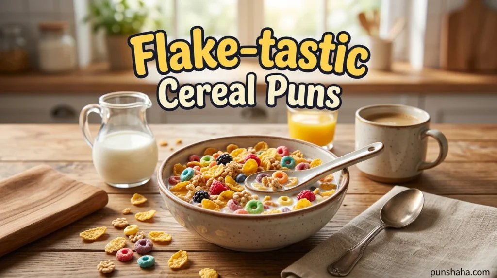 Flake-tastic Cereal Puns