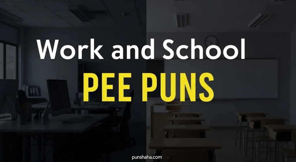 Work and School Pee Puns