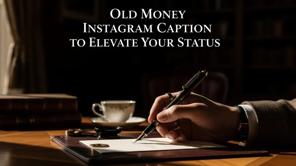 Old Money Instagram Caption to Elevate Your Status