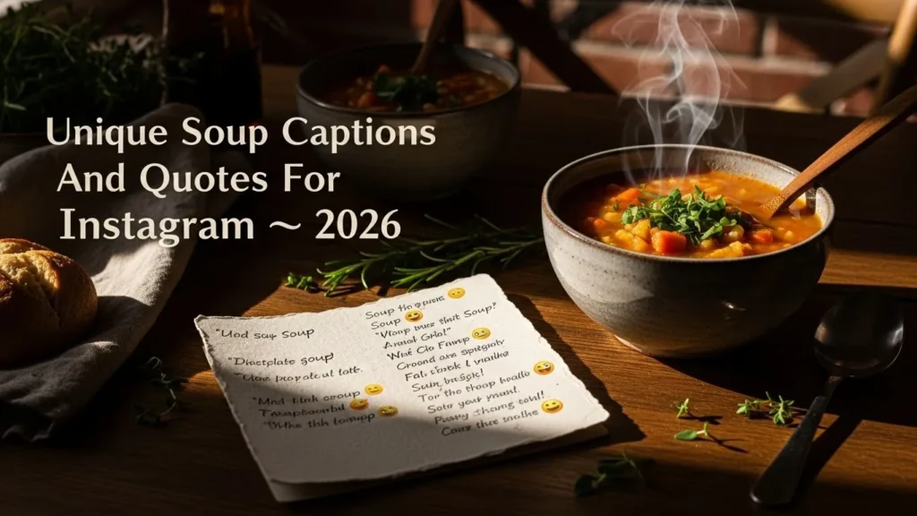 Unique Soup Captions And Quotes For Instagram 🥣 2026