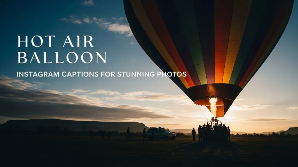 Hot Air Balloon Instagram Captions for Stunning Photos