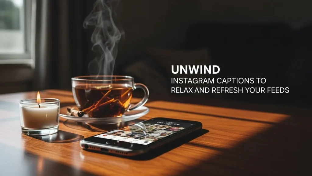 Unwind Instagram Captions to Relax and Refresh Your Feed