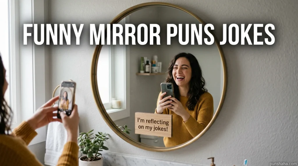 Funny Mirror Puns Jokes