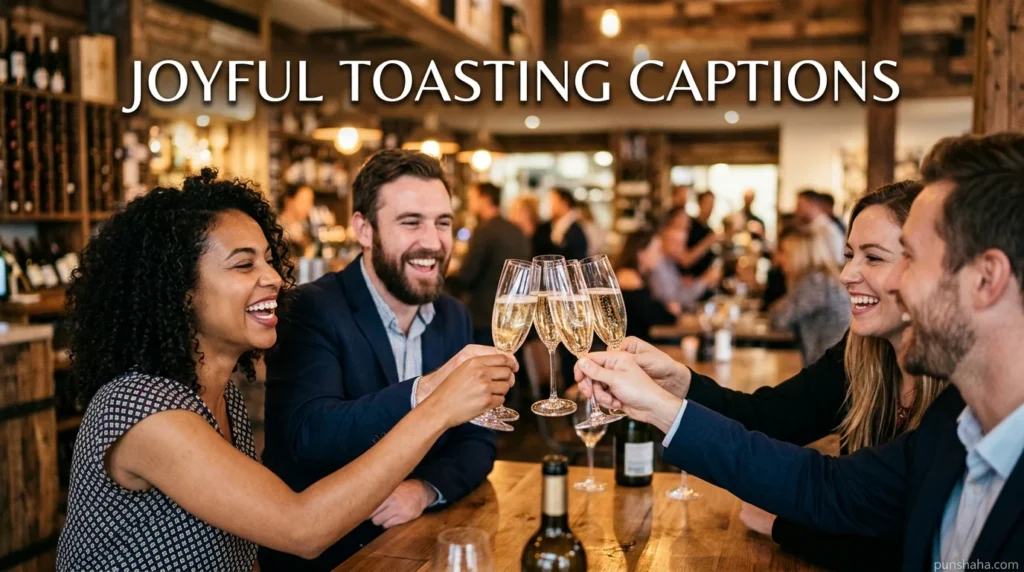 Joyful Toasting Captions