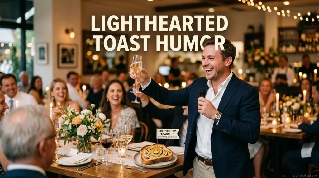 Lighthearted Toast Humor