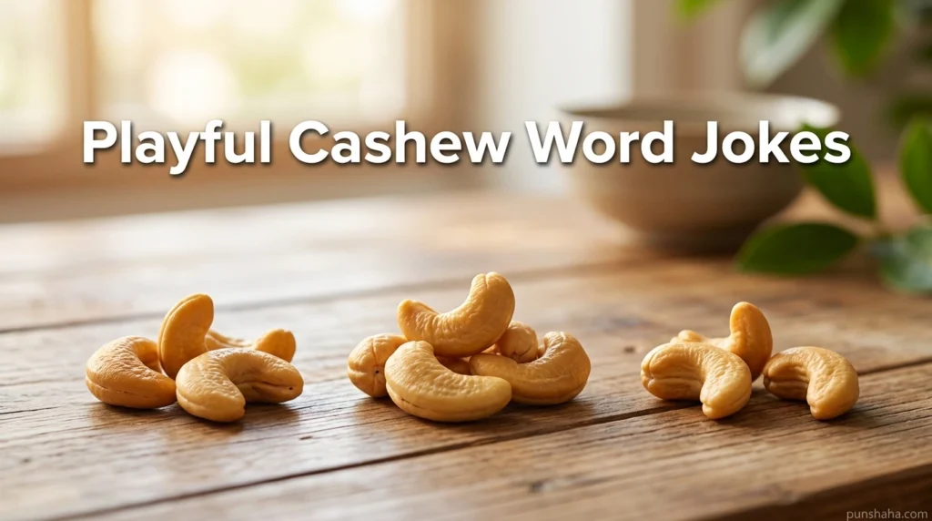 Playful Cashew Word Jokes