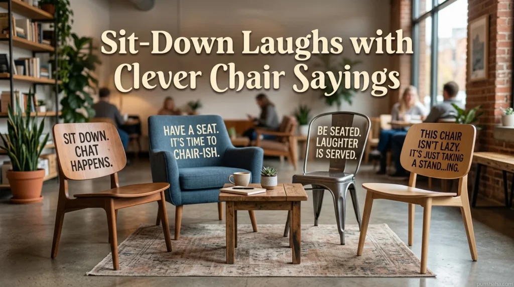 Sit-Down Laughs with Clever Chair Sayings